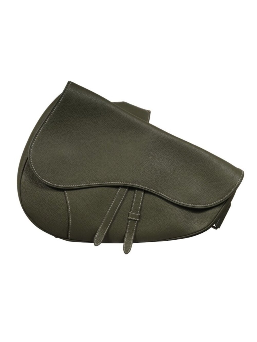 Dior Saddle Bag Green Leather Cargo Crossbody Travel Carry On Alyx Messenger